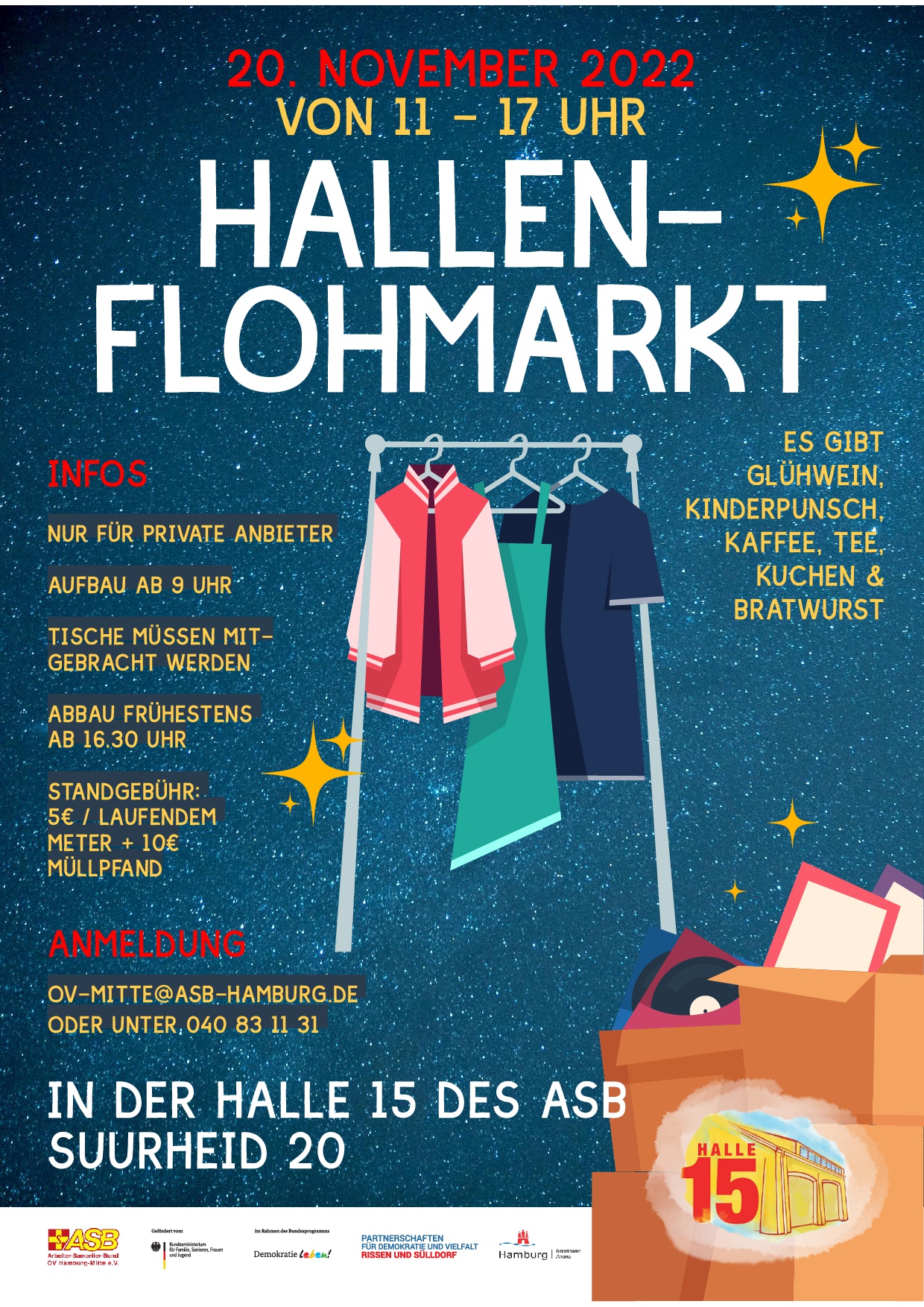 ASB Halle15 Flohmarkt Flyer